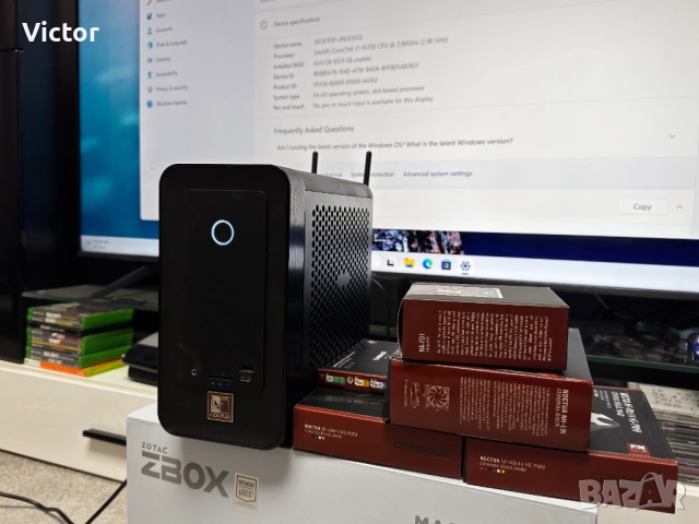 ZOTAC MAGNUS ONE ECM73070C мини компютър Intel i7-10700 64GB Ram