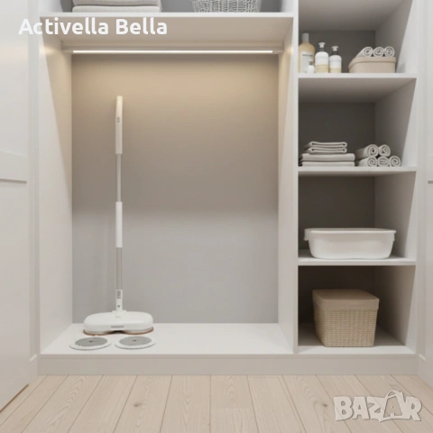 Електрически моп със спрей и центрофуга – за бързо и ефективно почистване, снимка 6 - Парочистачки и Водоструйки - 53267267