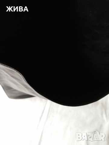 ЕСТЕСТВЕНА КОЖА черна дамска с метални орнаменти през рамо, снимка 7 - Чанти - 38132676