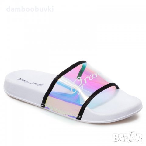 Дамски гумени чехли Grand Attack бяло 36/41