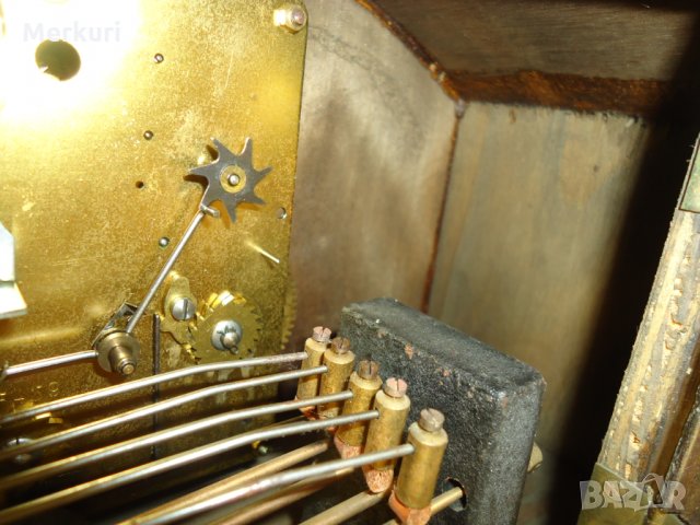 СТАР НАСТОЛЕН КАМИНЕН ЧАСОВНИК-BREVETE S.G.D.G., снимка 15 - Антикварни и старинни предмети - 27408851