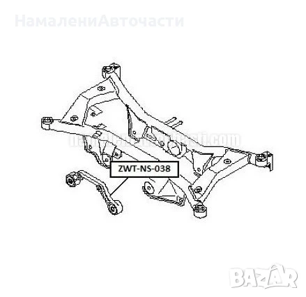 Tампон диференциал 554198H501 ZWTNS038 Nissan X-Trail, снимка 3 - Части - 51169255