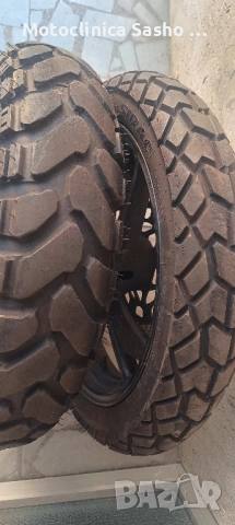 2 бр мото гуми Ендуро 150-70-17 и 110/80-18 може с джанти TDM 850, снимка 2 - Гуми и джанти - 51449631