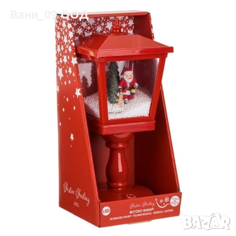 Коледен фенер "Снежна вихрушка", снимка 3 - Декорация за дома - 52720368