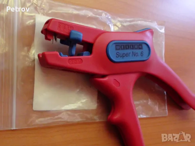 WEICON Super No.6 / 0,2-6 mm² / VDE 1000V - Made in Germany - ЧИСТО НОВИ Автомат. Клещи изол. кабели, снимка 6 - Клещи - 50200052