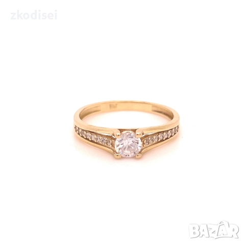 Златен дамски пръстен 1,83гр. размер:54 14кр. проба:585 модел:35650-1