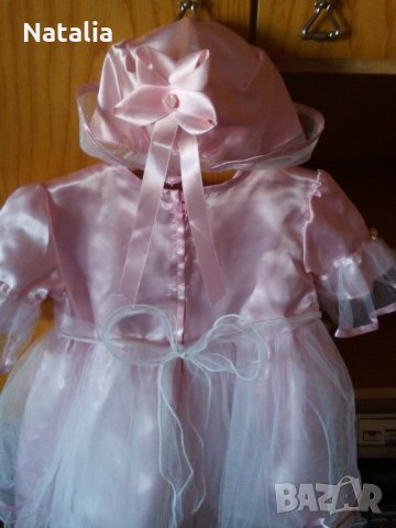 Рокличка за принцеса-Розово бижу"Tiny Princess", снимка 12 - Бебешки рокли - 27499270