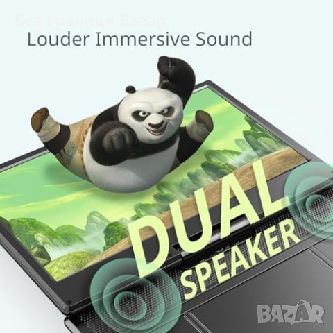 Нов OTON Портативен DVD плейър14.1", Въртящ Екран, 6ч Възпроизвеждане, снимка 7 - Друга електроника - 44050591