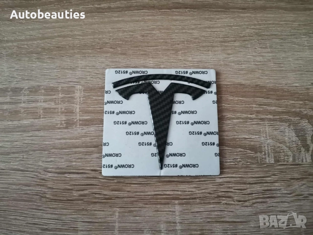 задно лого Tesla Model Y карбон, снимка 4 - Аксесоари и консумативи - 51977236