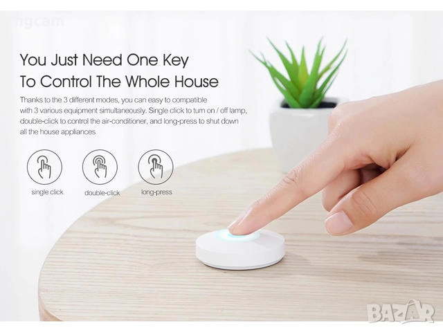 Смарт Сензон Xiaomi Mi Wireless Switch WXKG01LM, снимка 4 - Друга електроника - 52232521