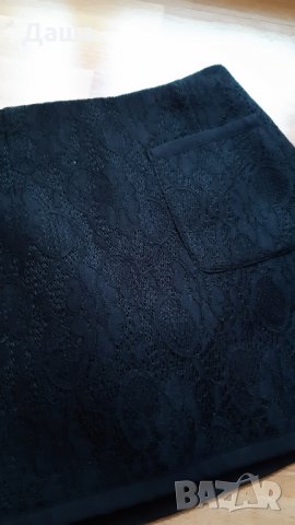 Черна къса пола дантела, снимка 6 - Поли - 32271995