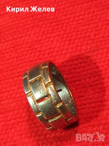 Стар ВИНТИДЖ АРТ МОДЕЛ СРЕБЪРЕН ПРЪСТЕН ПАТИНИРАНО СРЕБРО 925 Тип ХАЛКА РЪЧНА РЯДКА ИЗРАБОТКА 39988, снимка 3 - Пръстени - 42657068