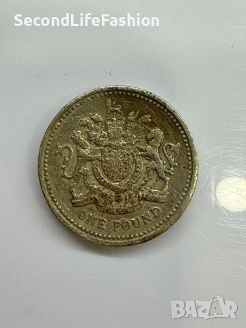 Английски паунд колекционерски 1983г рядък , снимка 2 - Нумизматика и бонистика - 52908452