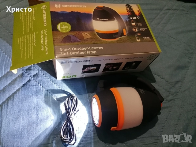 Фенер за къмпинг Bresser 3 в 1, снимка 6 - Къмпинг осветление - 52396563