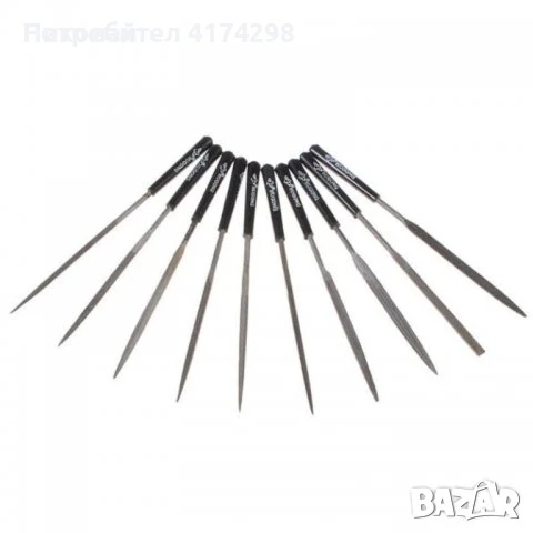      10 бр. Мини пили , малки пили за метал , пила Комплект различни профили часовникарски пили за б, снимка 4 - Други инструменти - 50756284