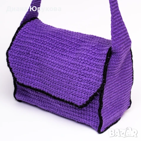 Дамска плетена чанта, снимка 2 - Чанти - 51258878