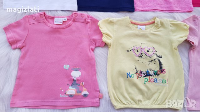 Тениски H&М 6-9 месеца , снимка 2 - Бебешки блузки - 33625321