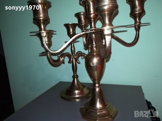 ЗЛАТНИ СВЕЩНИЦИ ВНОС ШВЕЦИЯ 2812211933, снимка 14 - Антикварни и старинни предмети - 35262216