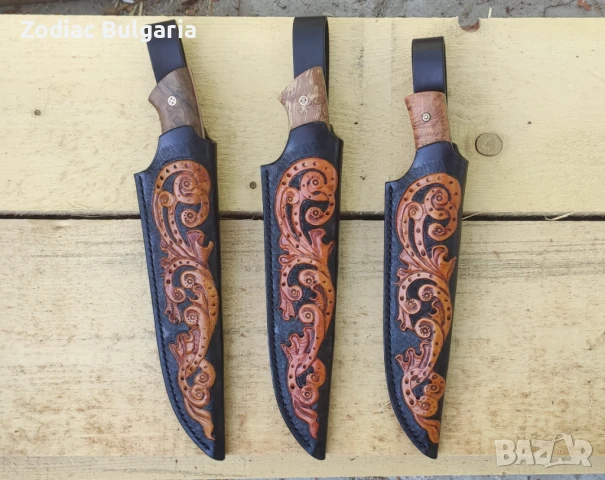 Креативни ръчно изработени кании за ножове , снимка 3 - Ножове - 51141803