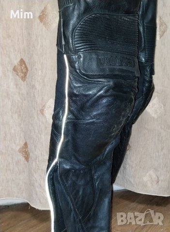 Motorcycle Collection PROBIKER 52 Черен моторджийски панталон от естествена кожа / рокер /, снимка 11 - Спортни дрехи, екипи - 43517627
