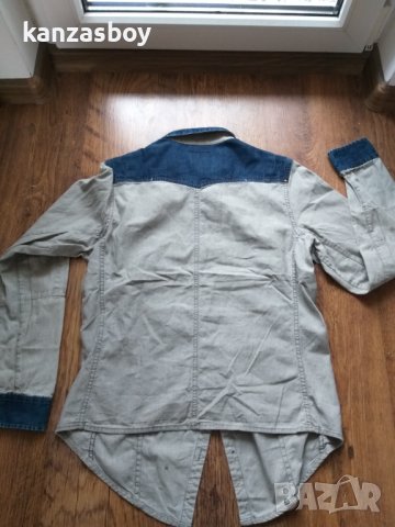 g-star comic 5620 long worker shirt wmn - страхотна дамска риза КАТО НОВА, снимка 9 - Ризи - 40855315