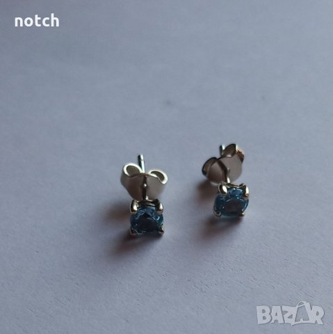 Златни обеци с топази, снимка 3 - Обеци - 33086330