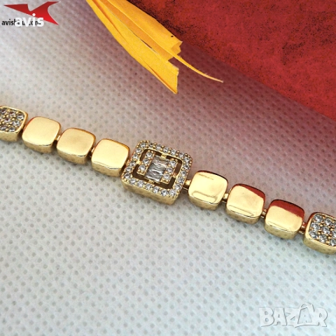 Гривна с 14К златно покритие 234819, снимка 2 - Гривни - 52686759