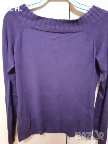 Лилав пуловер Amisu, снимка 3 - Блузи с дълъг ръкав и пуловери - 51546922