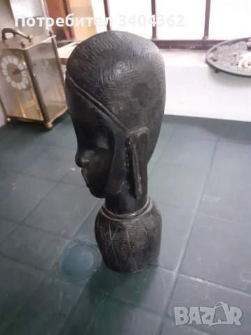 Дърворезба абанос статуетка фигура дърво Африка, снимка 4 - Антикварни и старинни предмети - 50851457