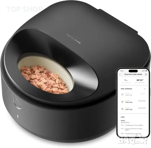 PETLIBRO Автоматична хранилка за котки с мокра храна, 2,4 GHz Wi-Fi