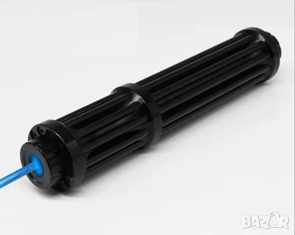 Супер Мощен Син Акумулаторен Лазер Пойнтер 50000mW Палещ Клечка Горящ Балон 2х18650 21СМ 20000 Метра, снимка 4 - Оборудване и аксесоари за оръжия - 48069482