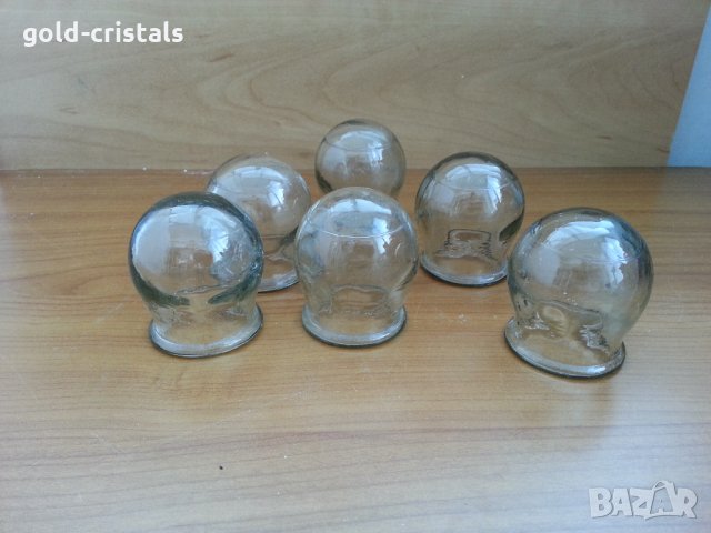 Стъклени вендузи , снимка 1 - Антикварни и старинни предмети - 30592617