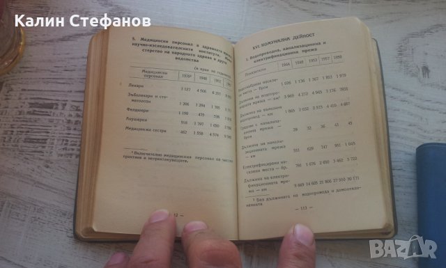 Статистически справочници от 1958 г и 1962 г, снимка 9 - Антикварни и старинни предмети - 26361618