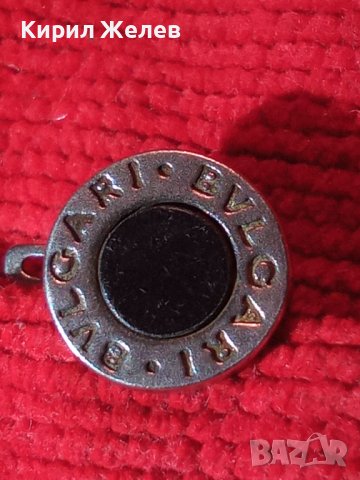 BVLGARI Маркова БУТИКОВА ЕМАЙЛИРАНА СРЕБЪРНА ОБЕЦА СРЕБРО 925 с БЯЛА ПОЗЛАТА - БУЛГАРИ 40029, снимка 18 - Обеци - 42787707