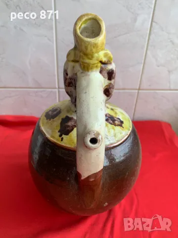 Стара сватбарска стомна момиче с цвете, снимка 6 - Други ценни предмети - 49600715