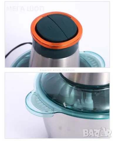 Професионален чопър  машина за мелене " 3 ЛИТРА" ! МЕТАЛНА КУПА, снимка 3 - Чопъри и пасатори - 49972851