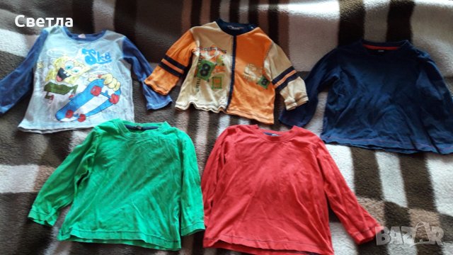 Памучни детски блузи за ръст 92-98 см