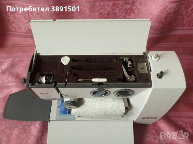 Шевна машина ELNA  Lotus, снимка 4 - Шевни машини - 43652866