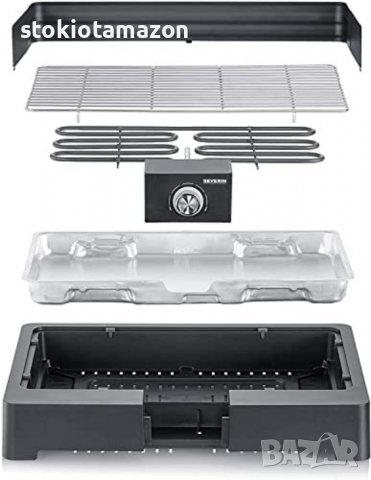 БАРБЕКЮ ГРИЛ SEVERIN PG 8560 с решетка от неръждаема стомана, снимка 3 - Скари - 38109665