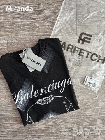 Balenciaga L мъжка тениска, снимка 4 - Тениски - 50512299