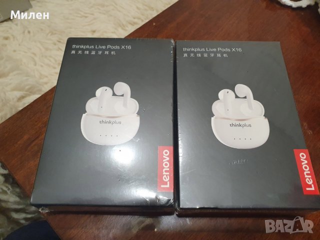 Безжични слушалки Lenovo X16 TWS, снимка 1 - Bluetooth слушалки - 39107915