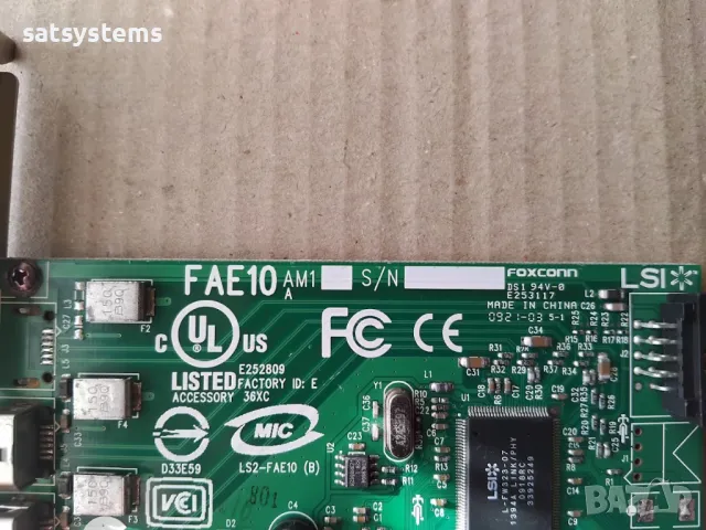 PCI 2-Port 1394 FireWire Adapter Card LSI LS2-FAE10, снимка 7 - Мрежови адаптери - 48084265