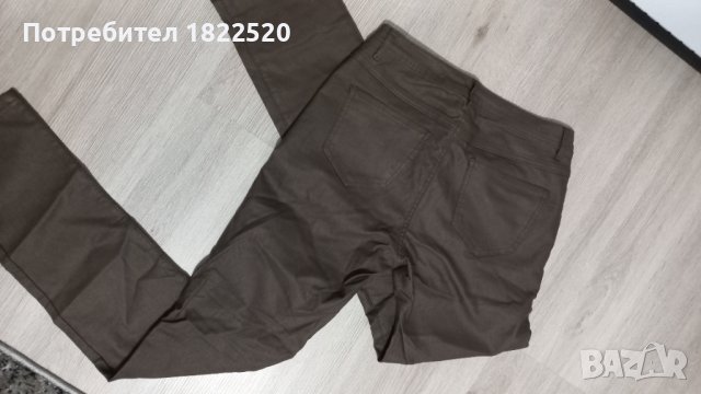 Кафяв кожен панталон Monday premium, снимка 5 - Панталони - 43340141