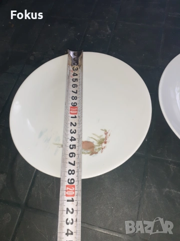 Български детски порцелан - лот от две чинии, снимка 6 - Антикварни и старинни предмети - 53279643