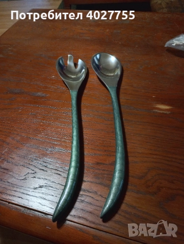  Метален комплект лъжица и вилица