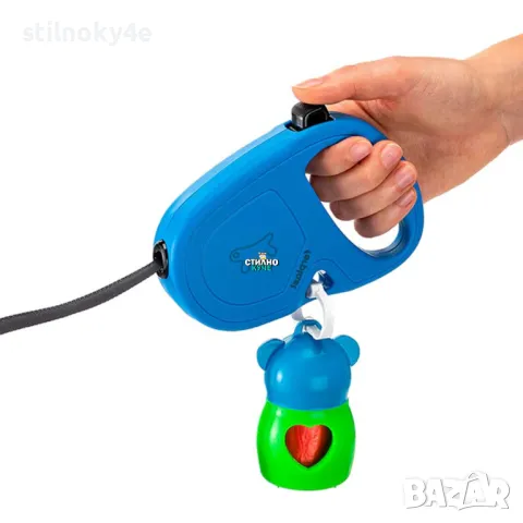 Ferplast FLIPPY TAPE Автоматичен повод за куче с лента в син цвят Кучешки автоматични поводи с лента, снимка 2 - За кучета - 49237120