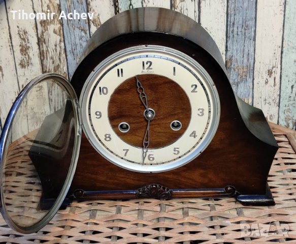 Античен настолен часовник, произведен в Англия, снимка 2 - Антикварни и старинни предмети - 32292723