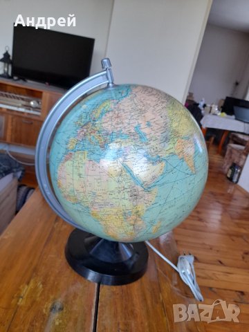 Стар глобус #2, снимка 2 - Антикварни и старинни предмети - 37662890
