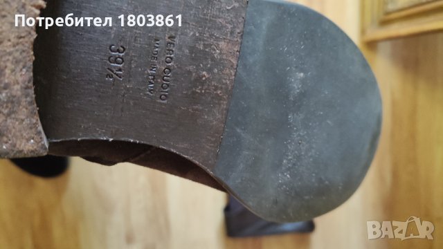 Vero cuoio италиански високи ботуши естествен велур и кожа н.39 и 1/2, снимка 8 - Дамски ботуши - 44130840