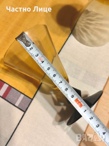 Две Старинни Царски Стъклени Чаши 30те г на 20в., снимка 5 - Антикварни и старинни предмети - 43207686